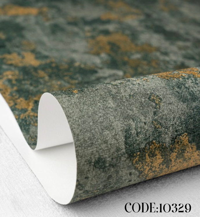 کاغذدیواری سبز طرح پتینه