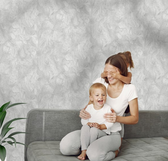 نمونه اجرا شده کاغذدیواری طرح انتزاعی کد 8015