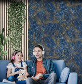 نمونه اجرا شده کاغذدیواری طرح انتزاعی کد 8017