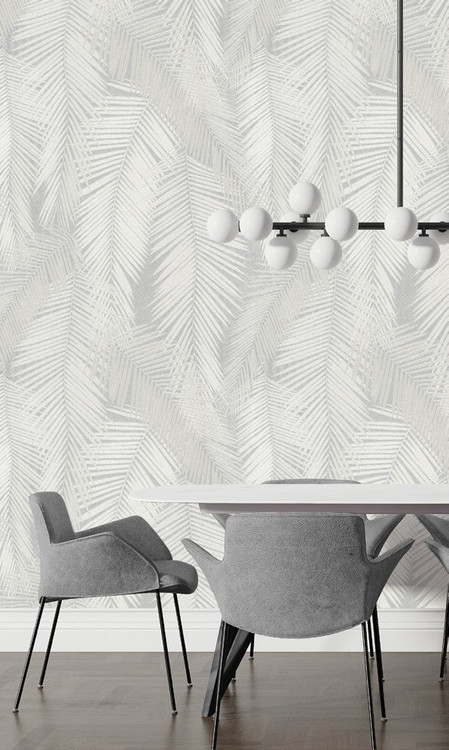 نمونه اجرا شده کاغذدیواری طرح برگ کد 8087