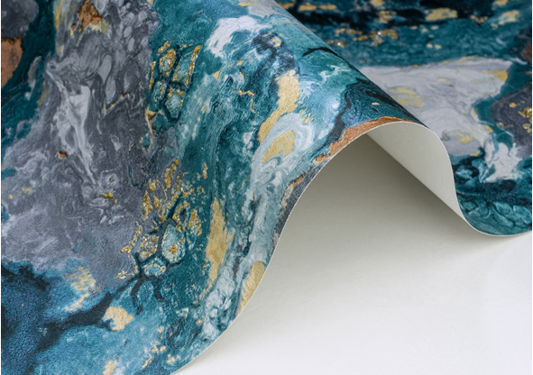 کاغذدیواری آبی طرح انتزاعی کد 8104