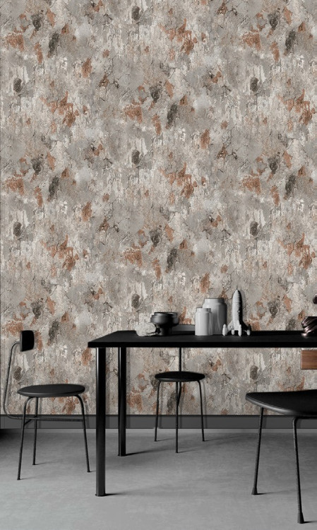 نمونه اجرا شده کاغذدیواری طرح بتن کد 8130