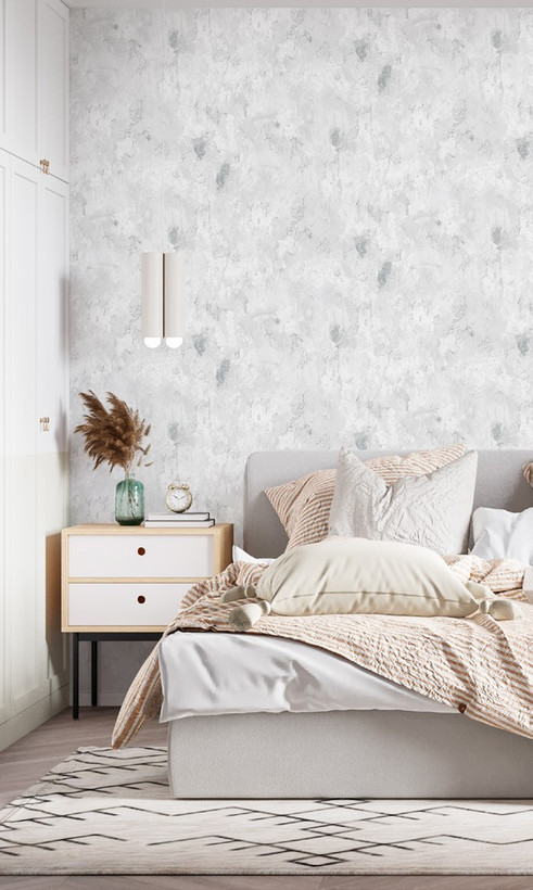 نمونه اجرا شده کاغذدیواری طرح بتن کد 8134